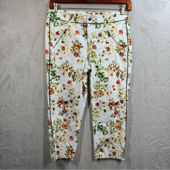 Disney Alice Through Looking Glass Floral Jacket Sz M And Capri Pants Sz 8 Set - Picture 8 of 12